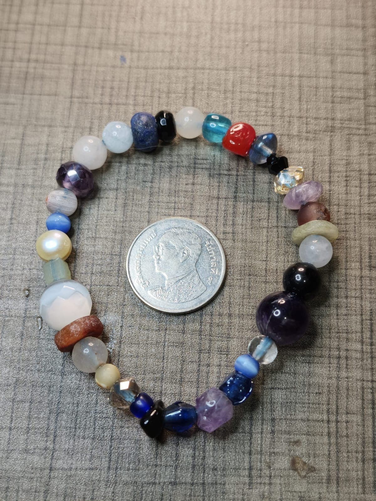 Kaleidoscope Eclectic Gemstone & Cultured Pearl Bracelet