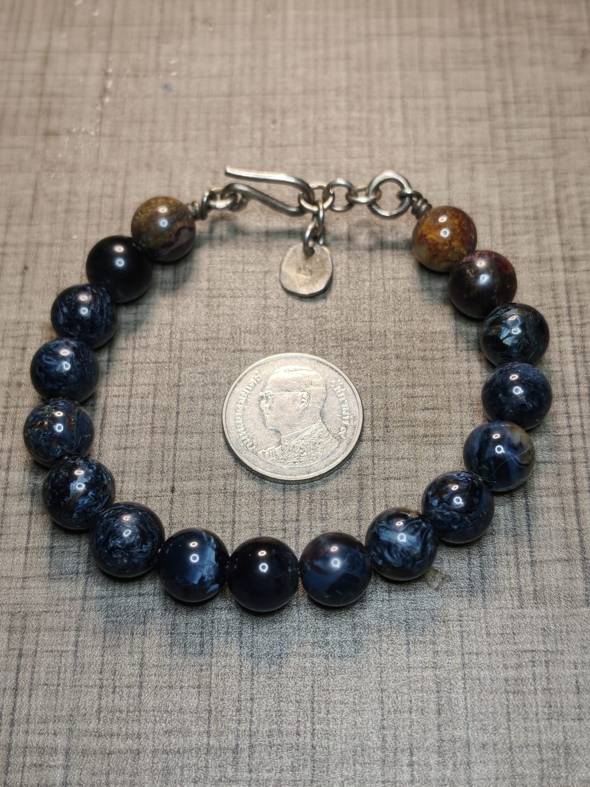 Stormy Seas Chatoyant Pietersite Designer Bracelet